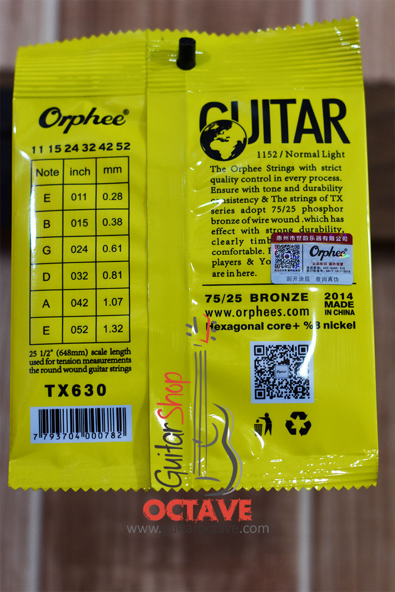 Orphee TX-3 Single String Replacement for Acoustic Folk Guitar 3rd G-String  W0O6