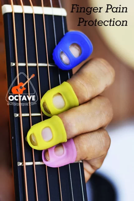 Silicone Cap Fingertip Pain Protector from guitar String - 4ps price in BD