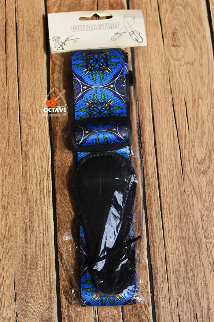 Premium Custom Printed PU leather Ends guitar strap price in bd