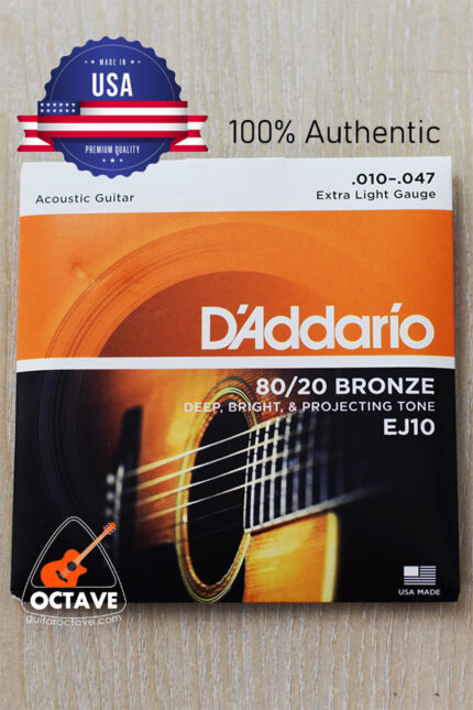 D'addario EJ10 Series [USA]- 80/20 Bronze Acoustic Guitar Strings