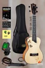 Sqoe Spain 24 inch Concert size SQ-UK-24 Series high-end personalized ukulele with full Package Price in BD