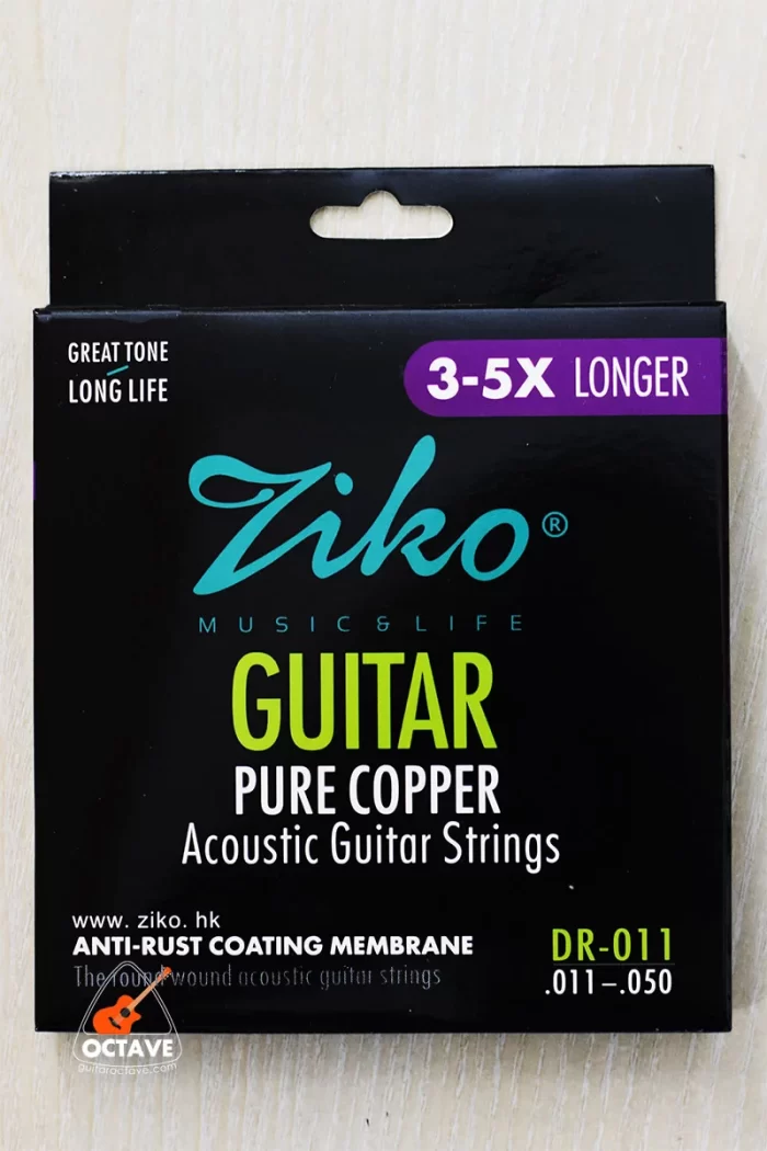 Ziko DR-011 Anti-Rust Pure Copper durable Acoustic guitar String Price in BD | Best Guitar Strings BD