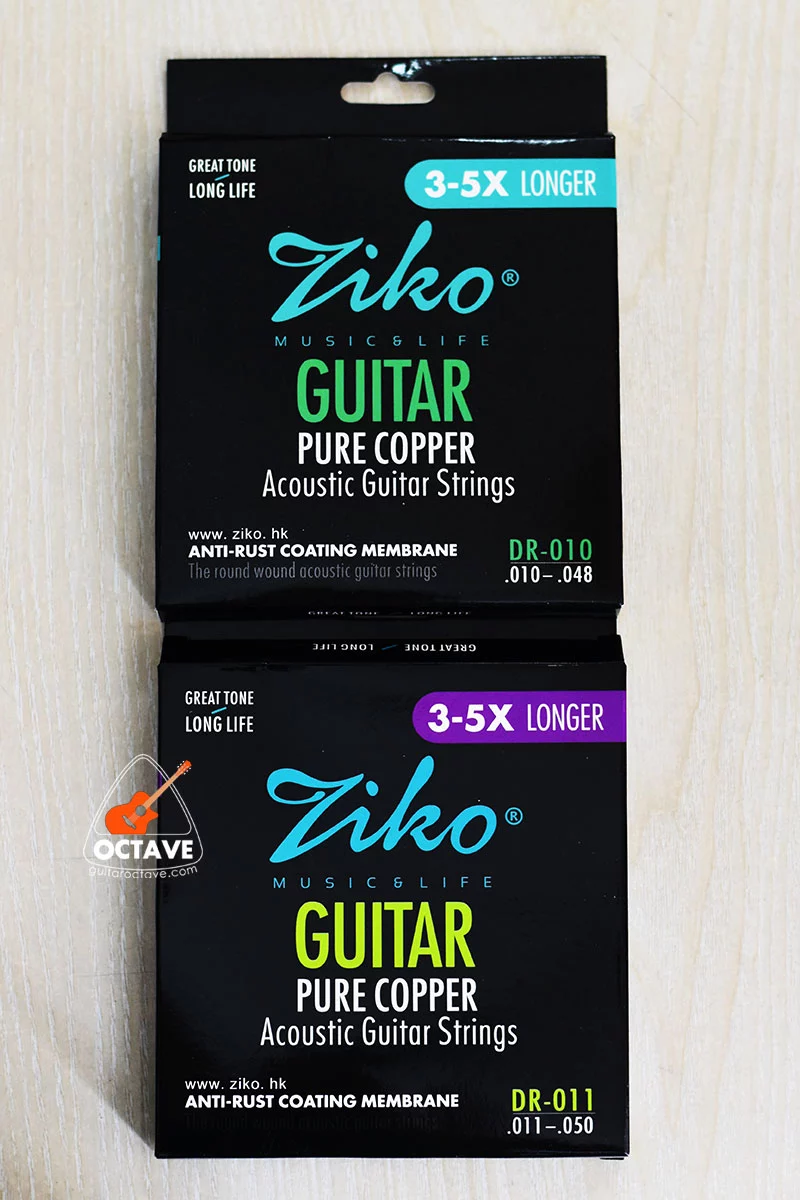 Ziko DR-010/011/012 Anti-Rust Pure Copper durable Acoustic guitar String Price in BD | Best Guitar Strings BD