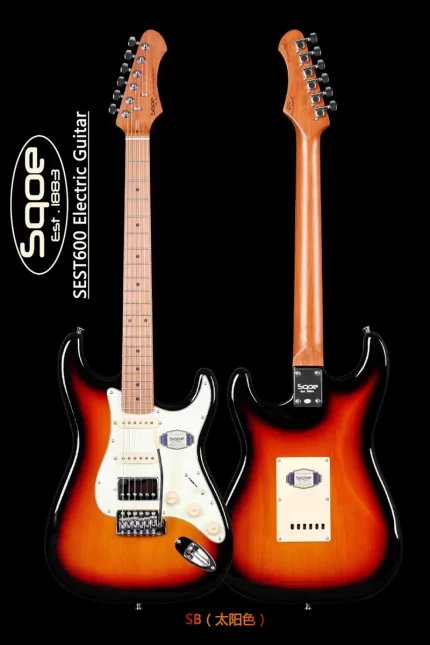 Sqoe Sest 600 Stratocaster electric guitar in bd