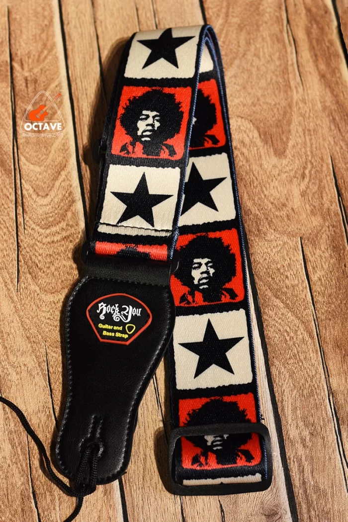 Rock You Premium guitar strap with PU Leather ends price in bd