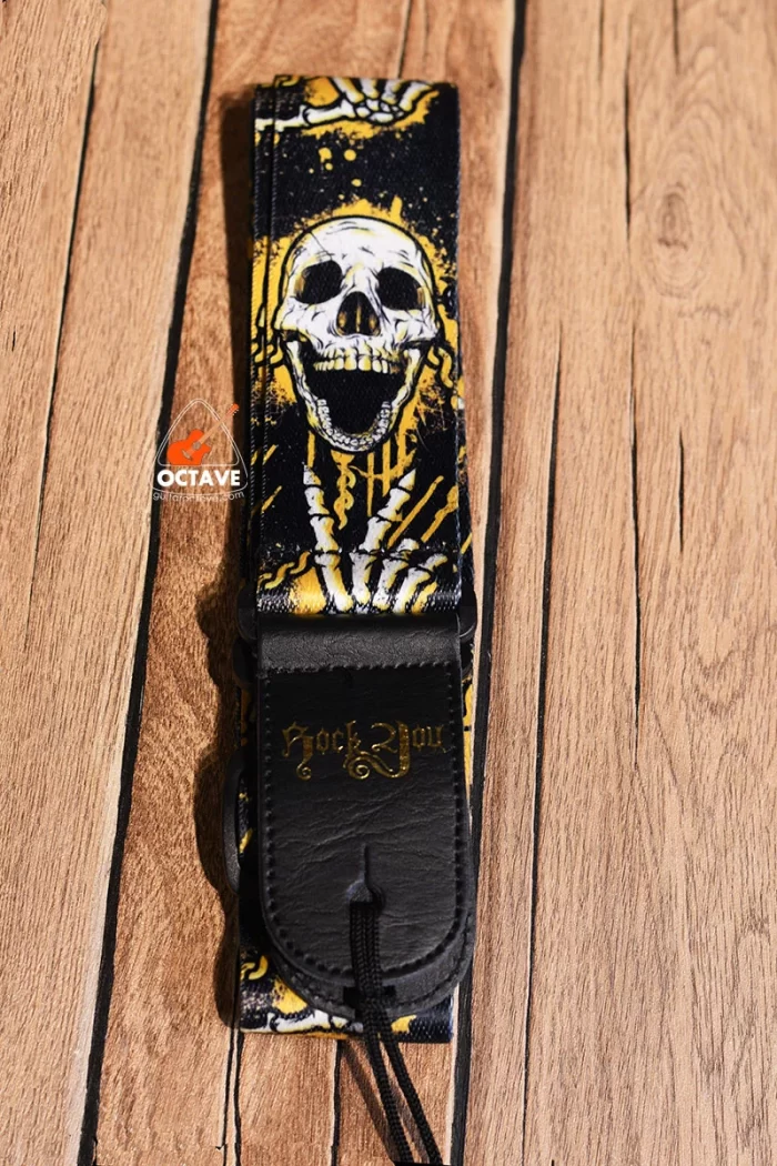 Rock You Premium guitar strap with PU Leather ends price in bd