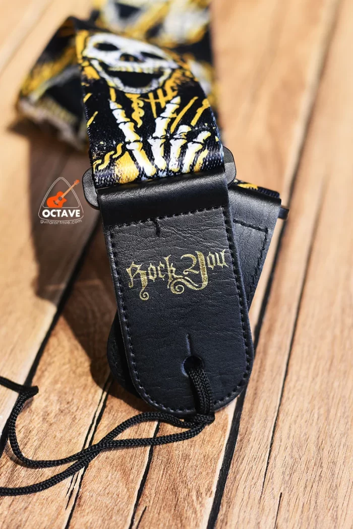 Rock You Premium guitar strap with PU Leather ends price in bd