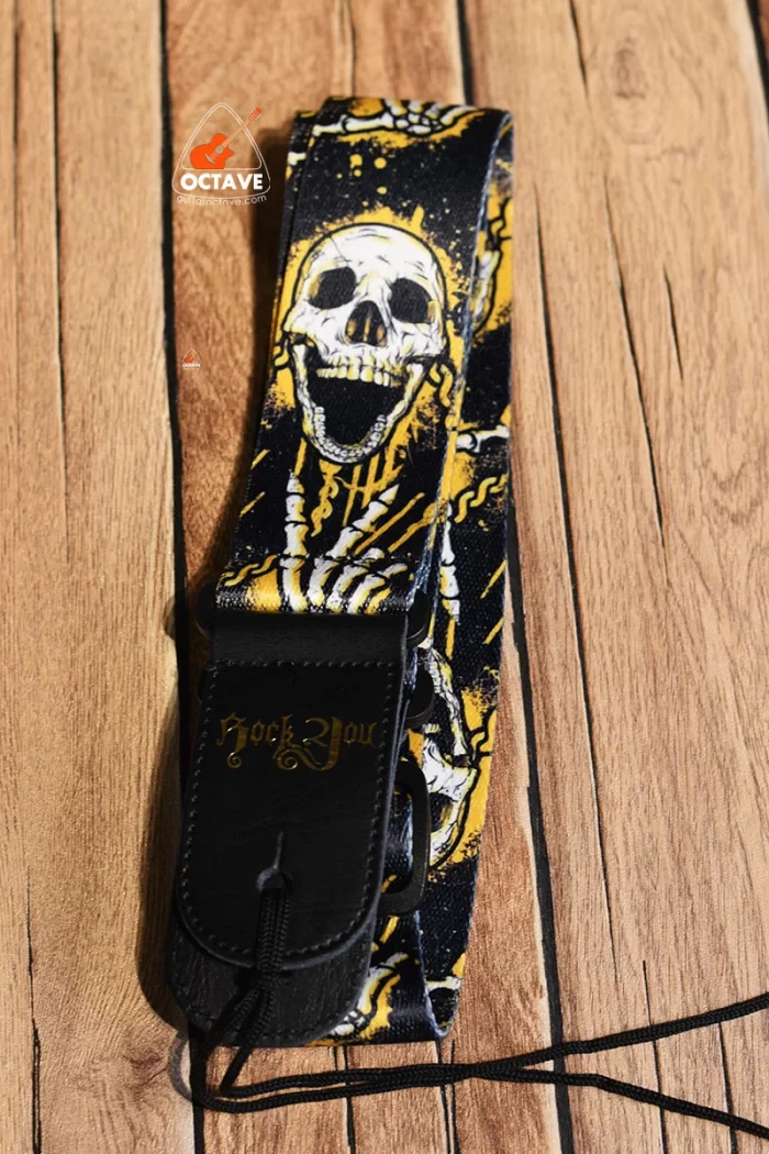 Rock You Premium guitar strap with PU Leather ends price in bd
