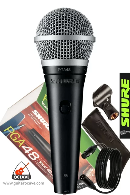 Shure PGA48 Premium Vocal Microphone Price in BD | Buy Best quality vocal microphone in Bangladesh from OCTAVE Guitar Shop BD